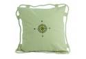 White Compass Pillow 15"
