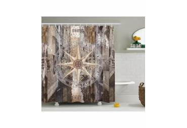 Compass Nautical Shower Curtain