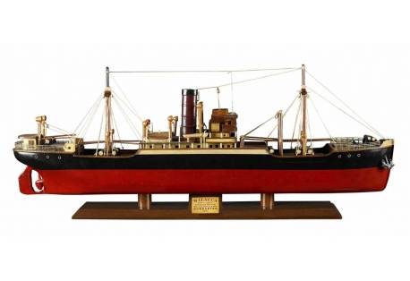 1897 Steamer Wooden Cargo Ship Model