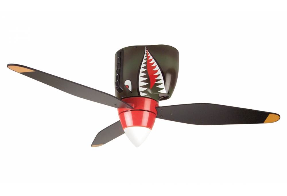 Airplane Nose Indoor Ceiling Fan, Aviation Style Ceiling Fans