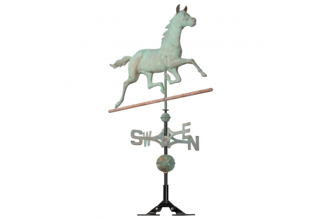 Copper Weathervane Horse Sculpture