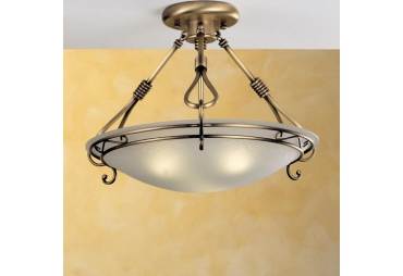 Two Light 18.9 Inch Wide Semi-Flush Ceiling Fixture from the Dali Collection