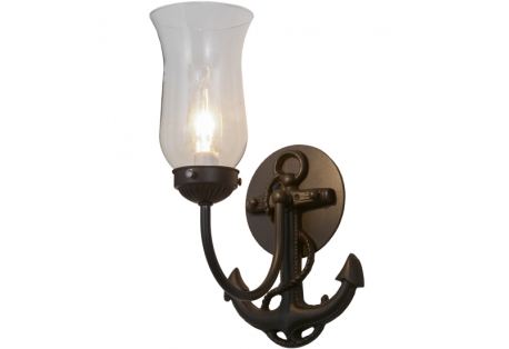 Nautical themed wall sconce light fixture 