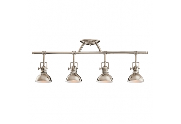 Hatteras Bay 4 Light Polished Nickel Rail Light Ceiling Light