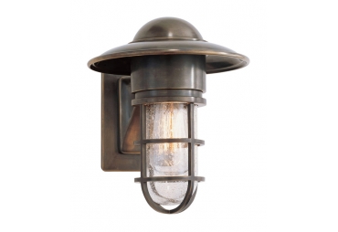 Marine 1 Light Bronze Outdoor Wall Lantern 11 inch