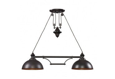 Oiled Bronze Nautical Theme Island Fixture