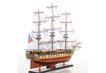 38" Large USS Constitution  Handcrafted Tall Ship Model