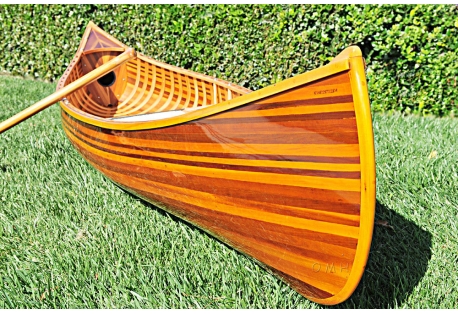 amazing handmade quality, but with a unique matte finish that adds extra depth and dimension to this particular canoe.