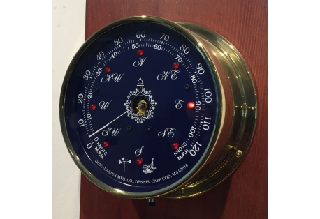 Solid Brass Wind Speed & Wind Direction Indicator