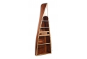 Canoe Wood Hand Built  Book Shelf