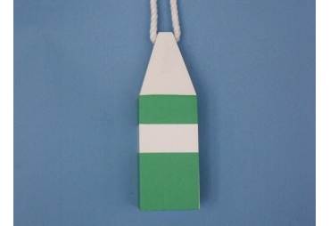 Wooden Light Green Chesapeake Bay Crab Trap Buoy 8"
