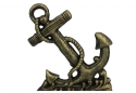 Antique Gold Cast Iron Anchor Door Stopper 8"