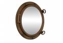 Bronzed Porthole Mirror 15"