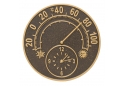 14" Solstice Clock And Thermometer