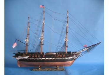 USS Constitution Wooden Tall Model Ship 38" No Sails