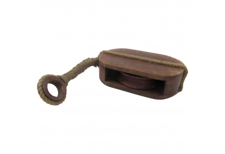 Wooden Nautical Pulley Block 