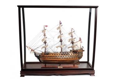 HMS Victory Wooden Tall Ship With Display Case
