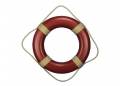 Red Life Ring Wall Plaque 20"