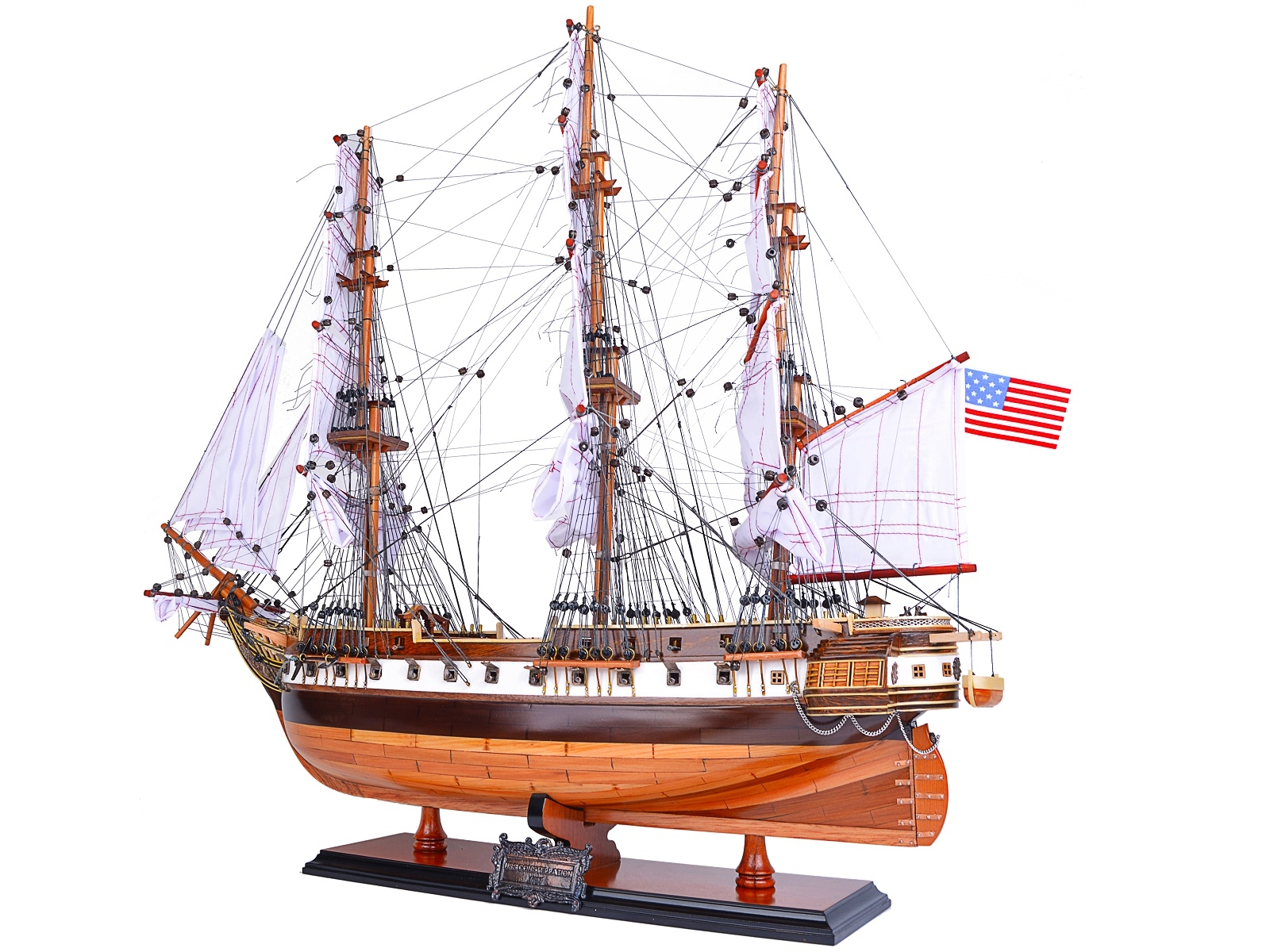 Details about   USS Constellation 1843 Scale 1/85 40" Wooden Model Ship Kit 