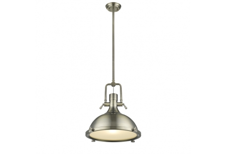  Industrial-style 1 Light Antique Brass Ceiling Pendant