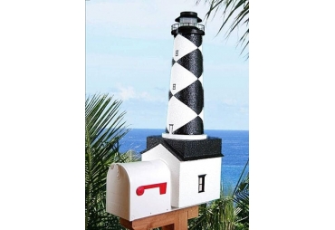 Cape Lookout Solar Powered Lighthouse Mailbox