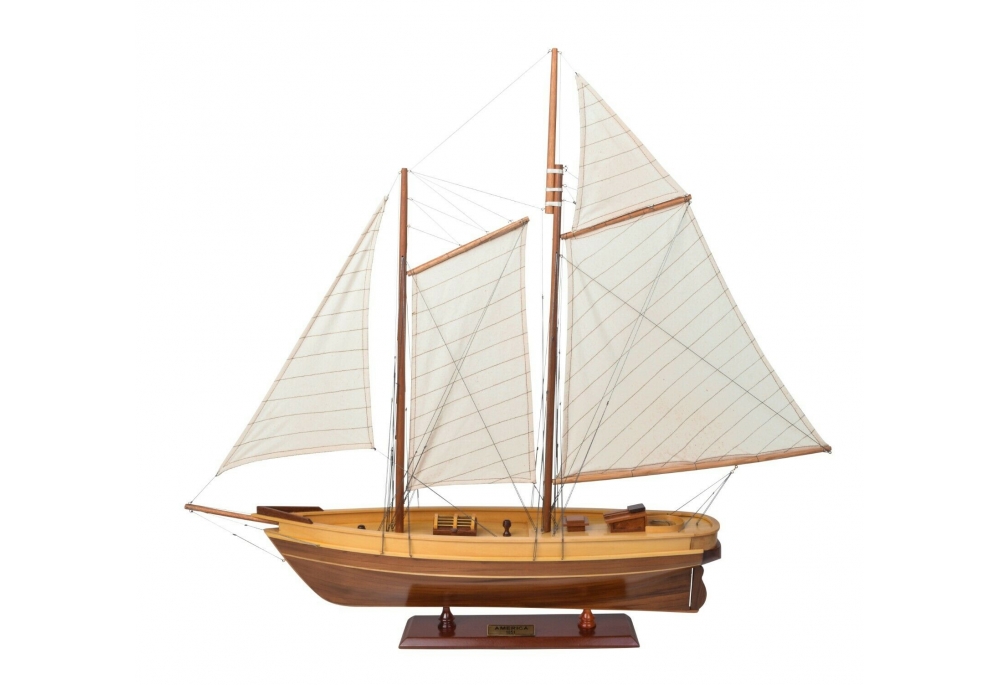 Schooner America Wooden Boat Model