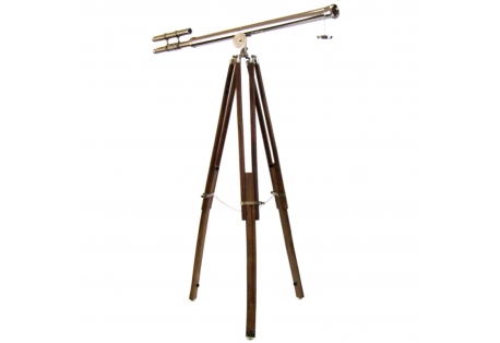  Brass Griffith Astro Telescope on Wooden Tripod 