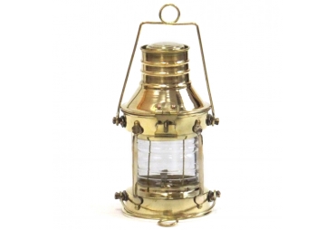 Solid Brass Anchor Oil Lamp