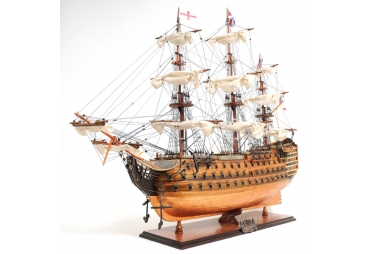 Large HMS Victory Model Ship Copper Bottom