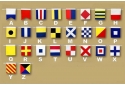 Set of 26 - Decorative Cloth Nautical Alphabet Flags 20"