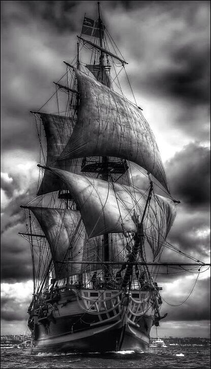 tall ship under sails