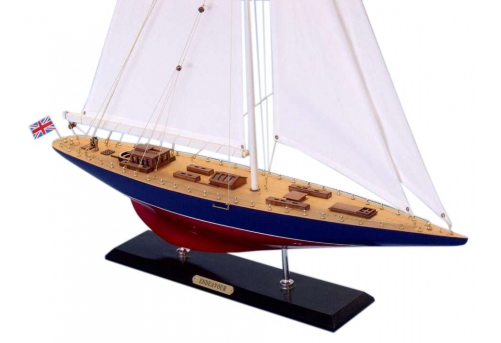 vintage wooden sailboat model