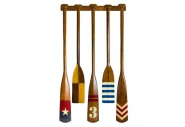 Decorating With Wooden Oars and Paddles For Beach House Go Nautical is the Source for Coastal Interior and Design 