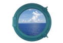 Light Blue Porthole Window 20"