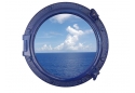 Navy Blue Porthole Window 20"