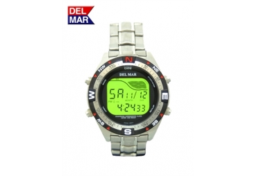 Digital Tide Watch All Stainless Steel, Water Resistant to 330 meters