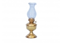 Solid Brass Table Oil Lamp 10"