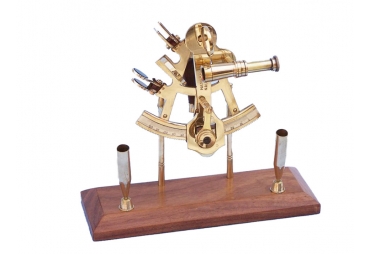 Brass Sextant Pen Holder