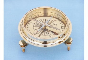 Brass Desktop Compass 5"