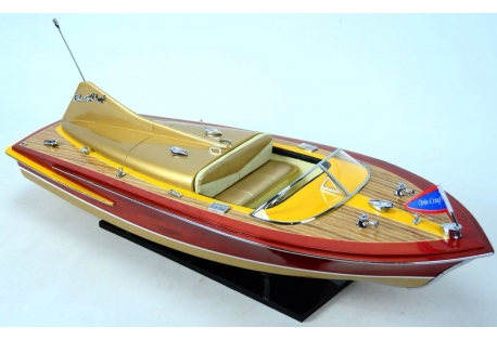 Chris Craft Cobra 27" Wooden Speed Boat Model