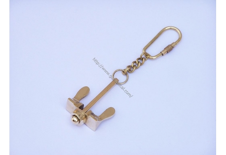 Folding anchor key chain