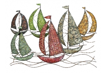 Sail Boats Wall Decor 33"x24"