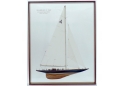 America's Cup Shamrock V 1930 in Wooden Frame