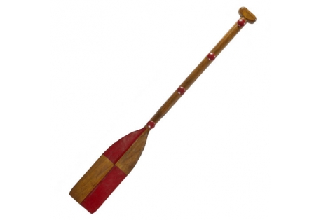 Red Wood Oar Coat Rack