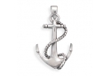 Oxidized Anchor Pendant