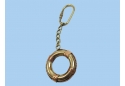 Solid Brass/Copper Lifering Keychain 4"