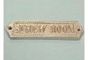 Chrome Screw Room Sign 6"