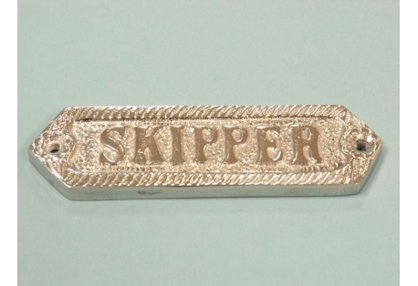 Chrome Skipper Sign 6"