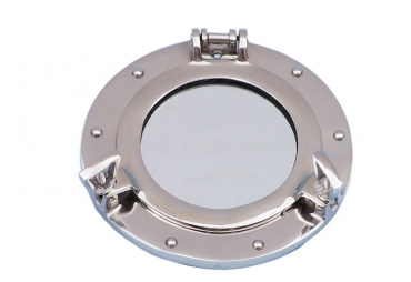 Chrome Porthole Window 8"