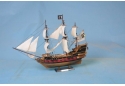 Black Bart's Royal Fortune Model Pirate Ship,  White Sails